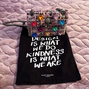 Multi colored small bag with chain straps